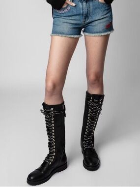 Zadig & Voltaire Joe Tall Boots Brand New in Box Size 37 Euro 6 US Retail  $700